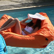 fauteuil gonflable - orange - sitin pool